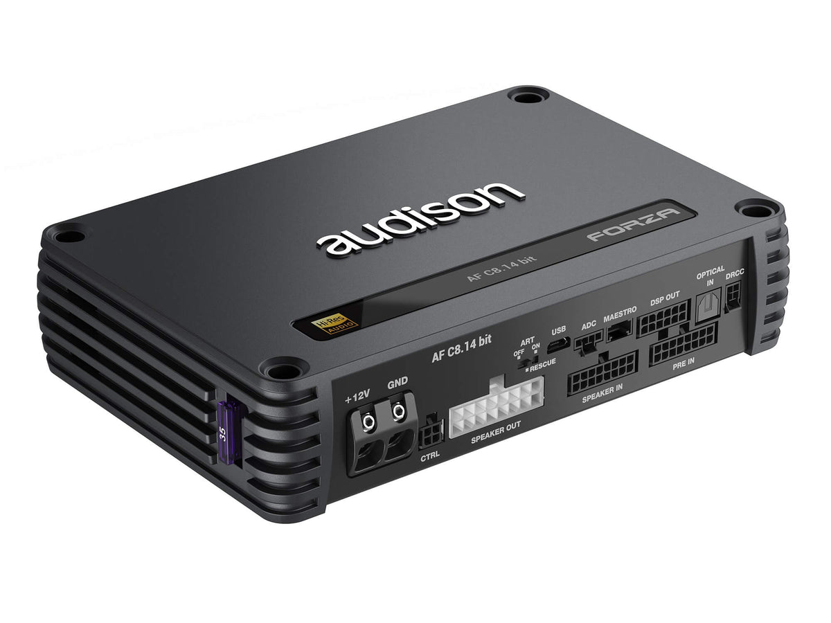 Audison Forza AF C8.14 - 8 Channel DSP Amplifier – Studio Incar