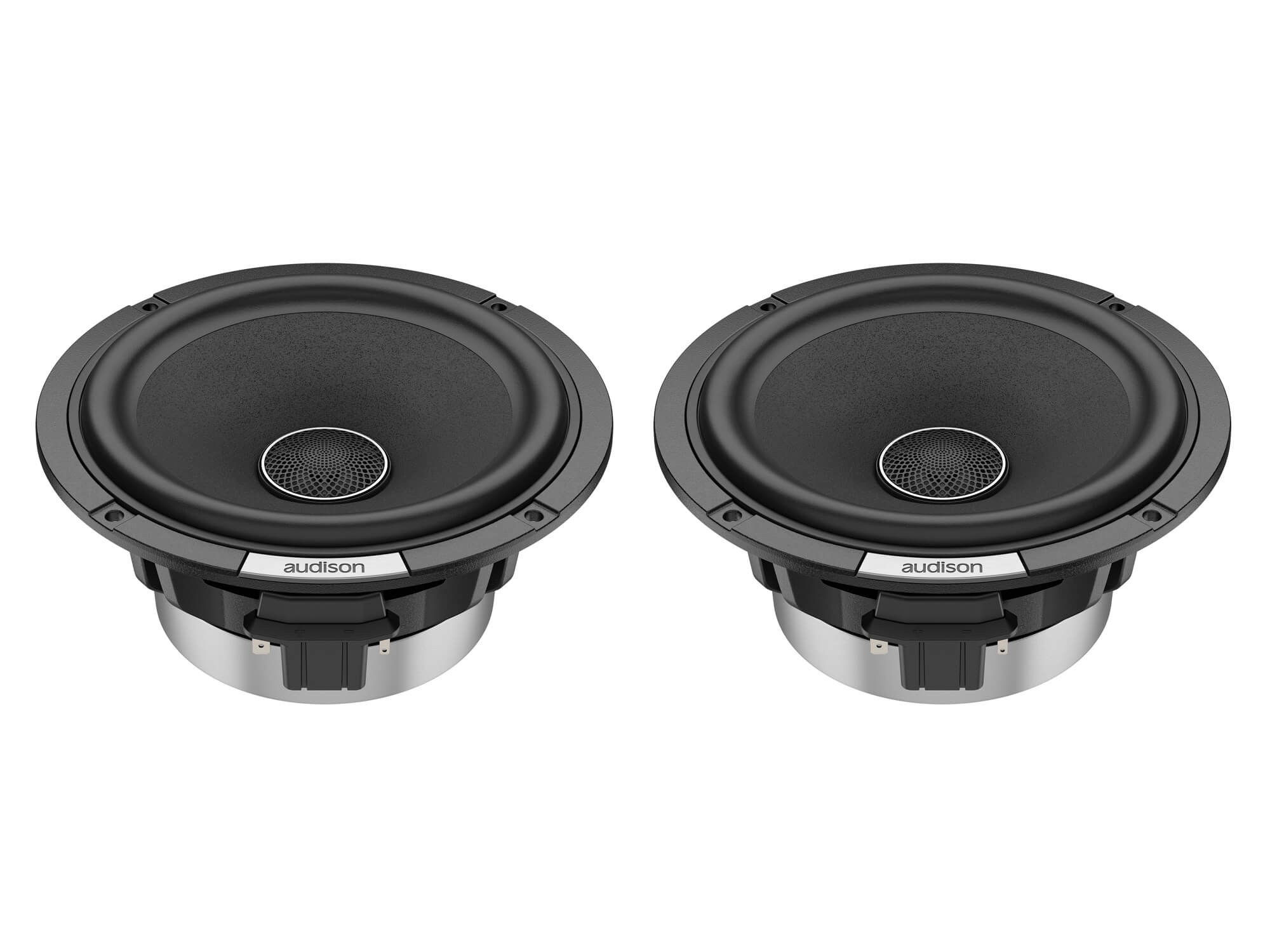 PAIR Of Focal 6.5" OEM Replacement Coaxial Car Speakers - 2-Way With Built-in Tweeters