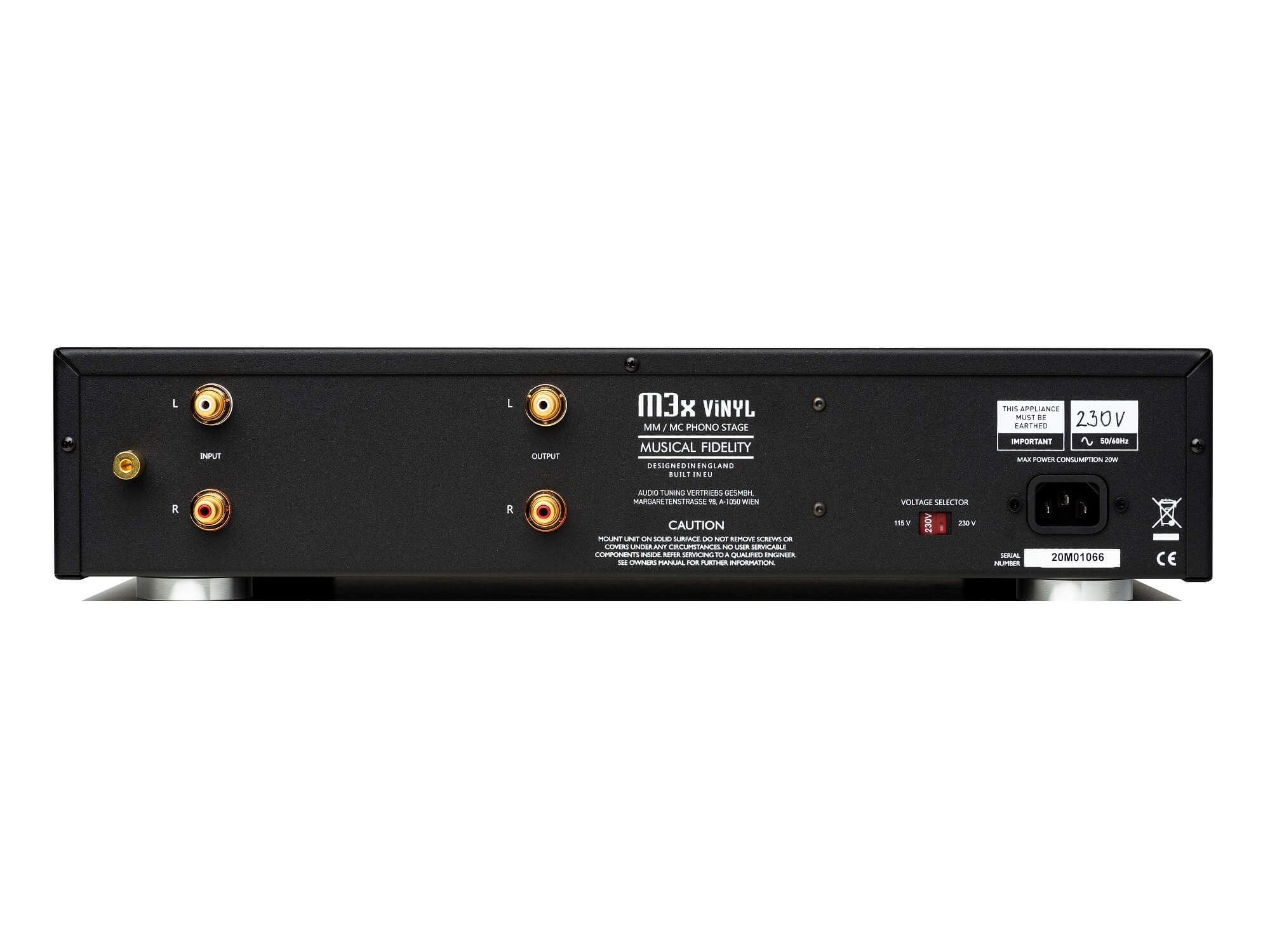 Musical Fidelity M3x Vinyl - Black / Rear