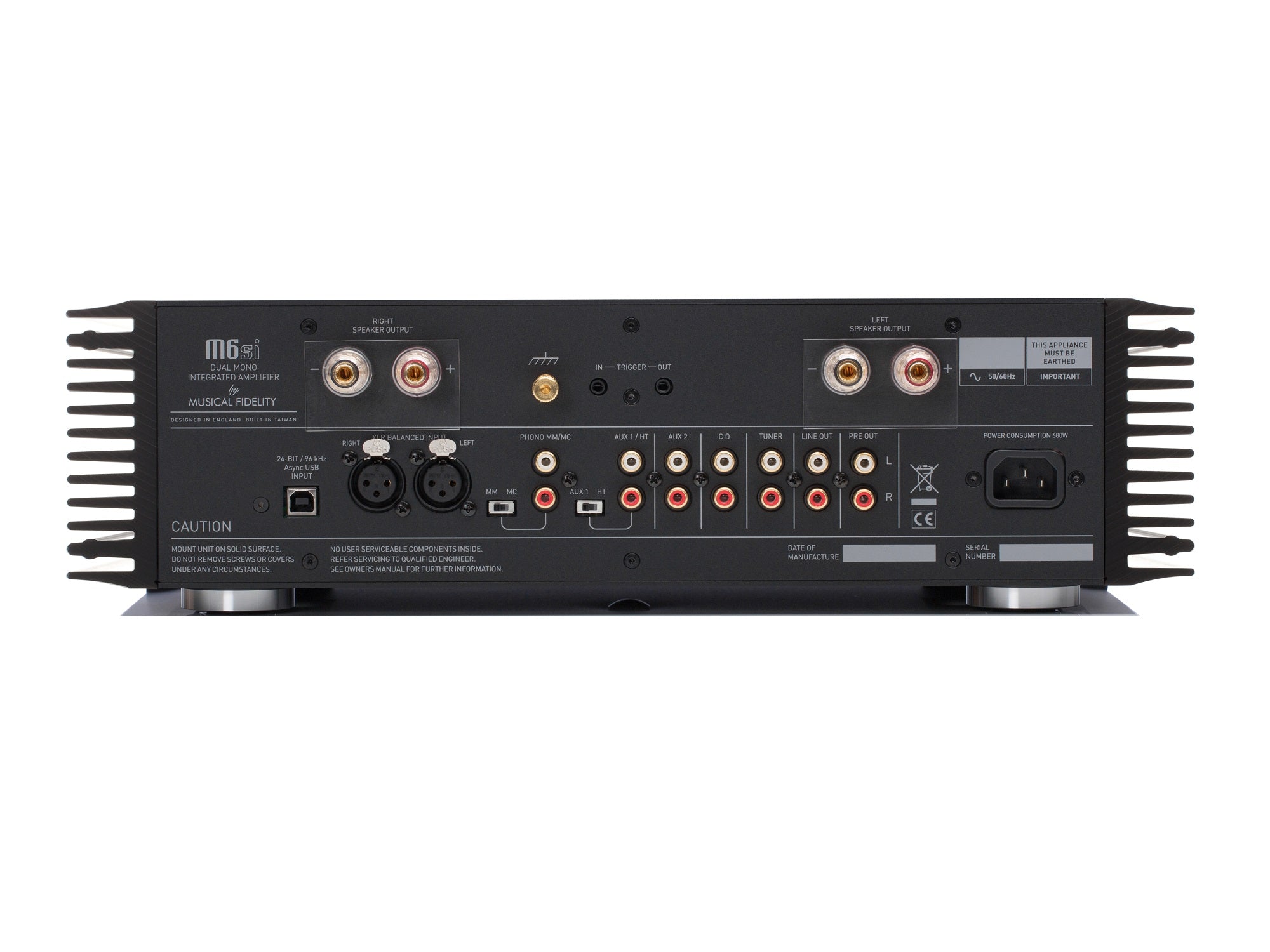 Musical Fidelity M6si - Black / Rear