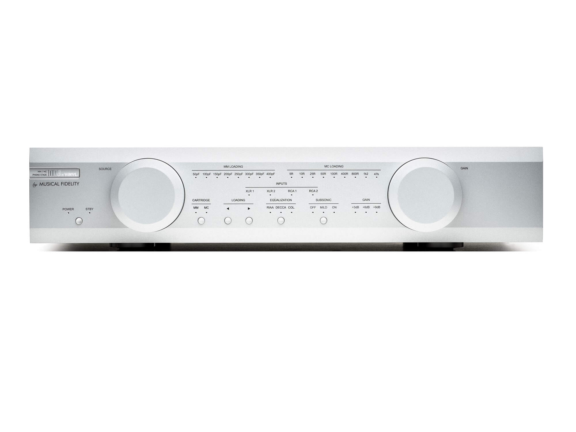Musical Fidelity M8x Vinyl - Silver / Front