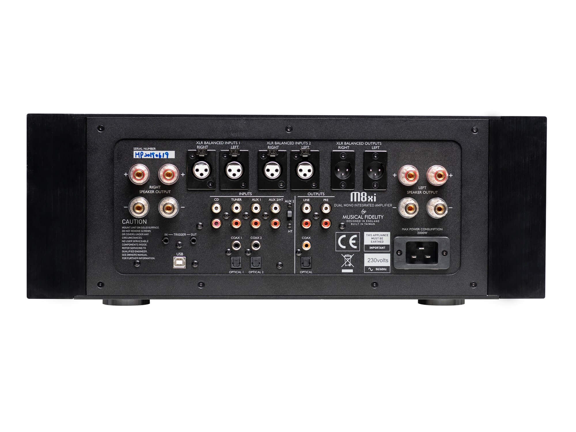 Musical Fidelity M8xi - Blaack / Rear