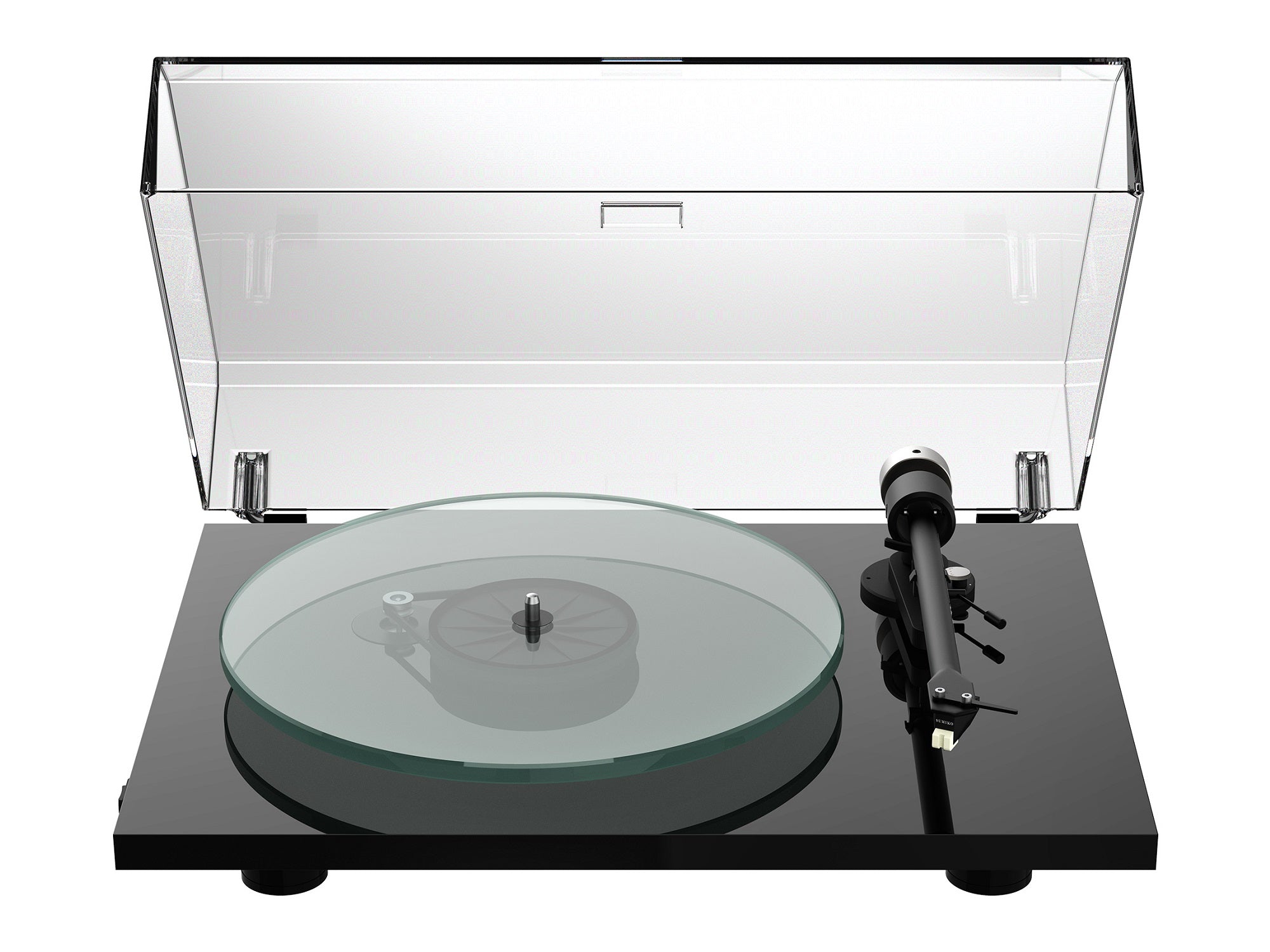 Pro-Ject T2 W - Gloss Black with Lid