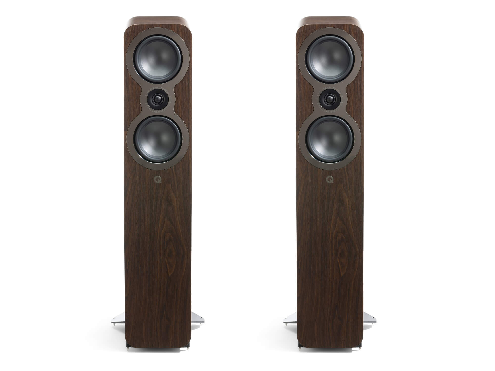 Q Acoustics 3050c - Floorstanding Speakers - Walnut