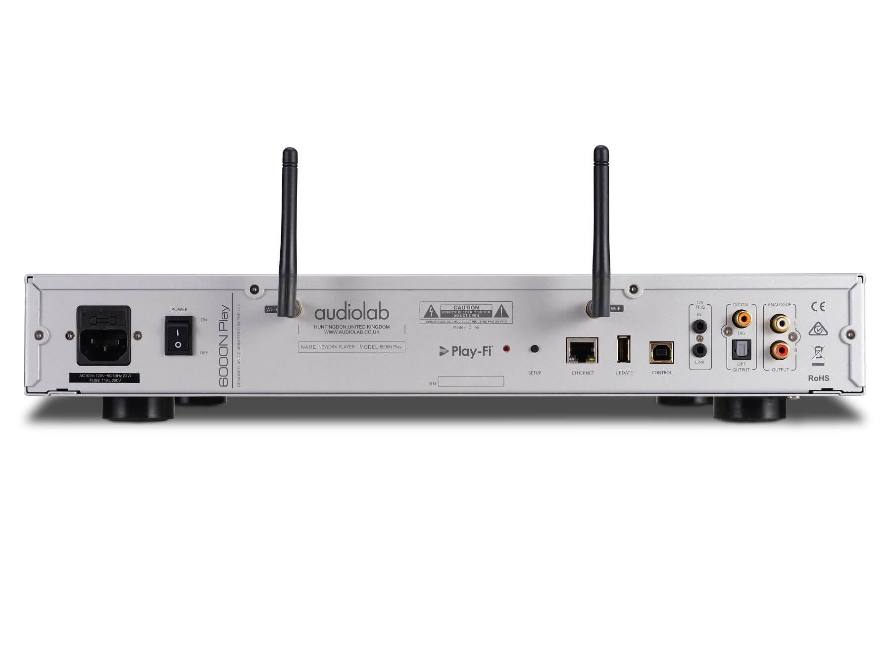 AudioLab 6000N Play - Wireless Hi-Fi Streamer - Silver - Back