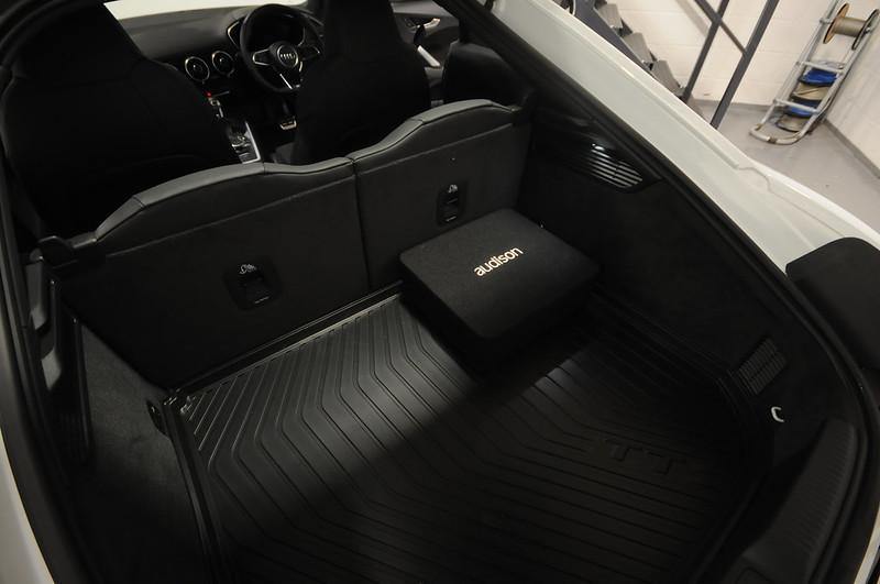 Audison Sub Enclosure in Audi MK3 TT