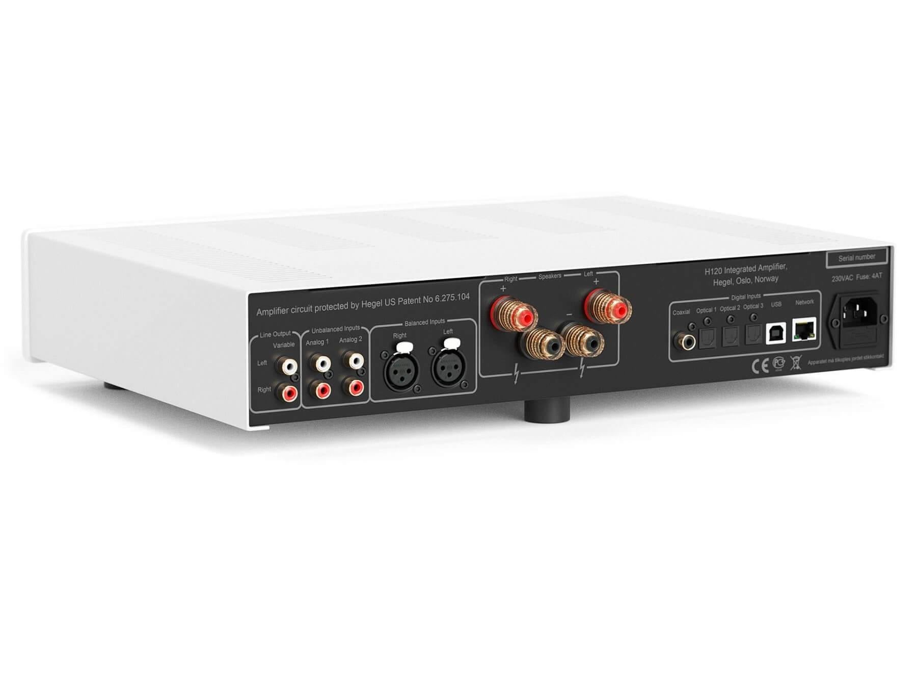 Hegel H120 - Stereo Integrated Amplifier - Back Angle