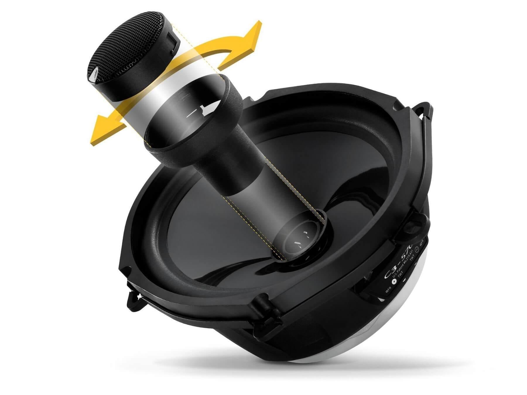 JL Audio C3-570 - 5 x 7 Inch Convertible Coaxial Speaker System - 5