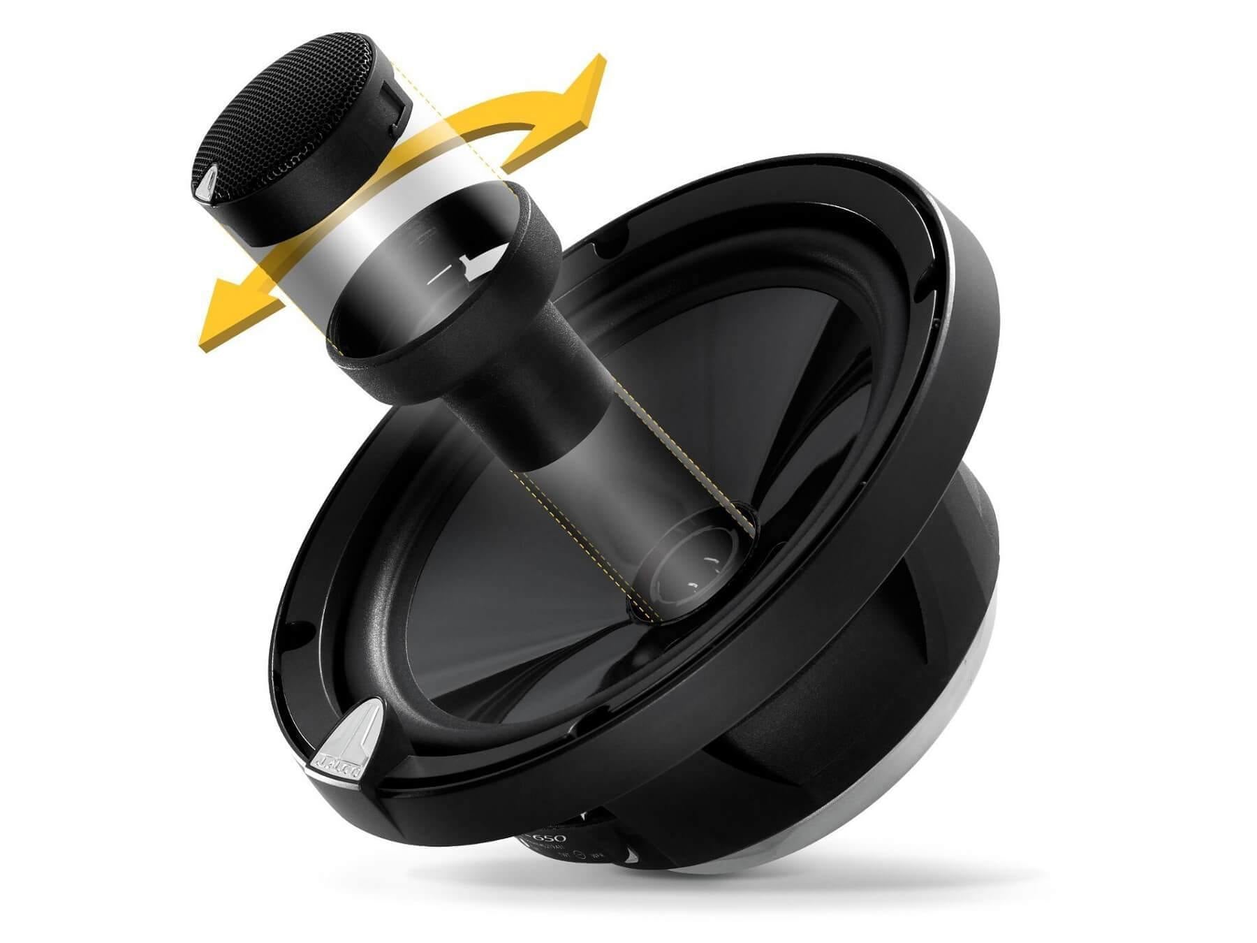 JL Audio C3-650 - 6.5 Inch Convertible Coaxial Speaker System - 6