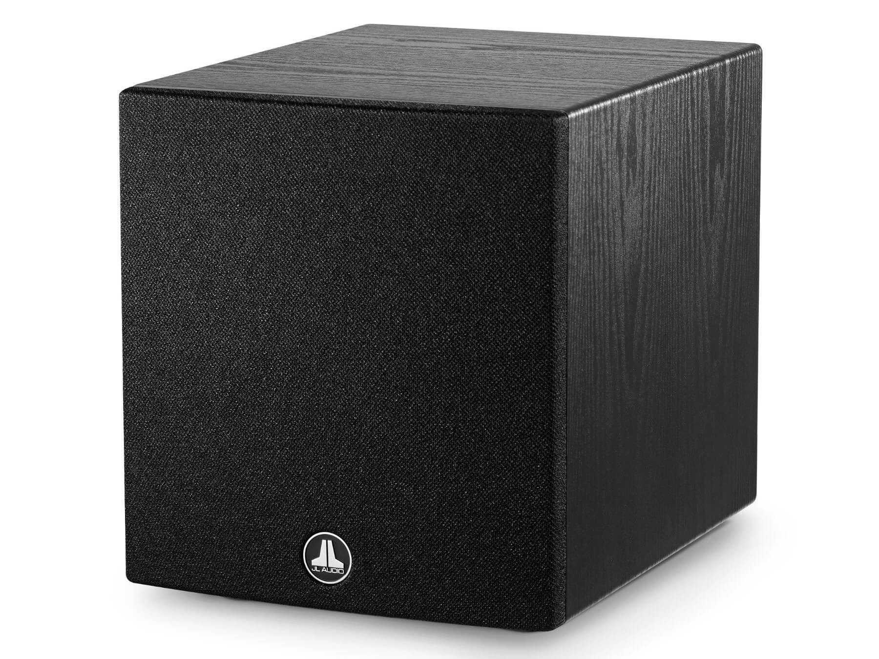 JL Audio Dominion d108 - Subwoofer Ash Grille Side