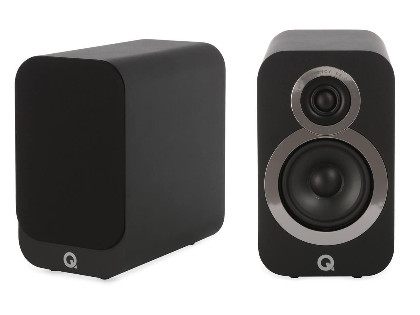 Q Acoustics 3010i - Compact Bookshelf HiFi Speakers - Black