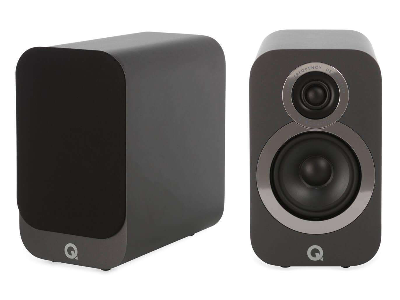 Q Acoustics 3010i - Compact Bookshelf HiFi Speakers - Graphite