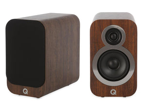 Q Acoustics 3010i - Compact Bookshelf HiFi Speakers - Walnut