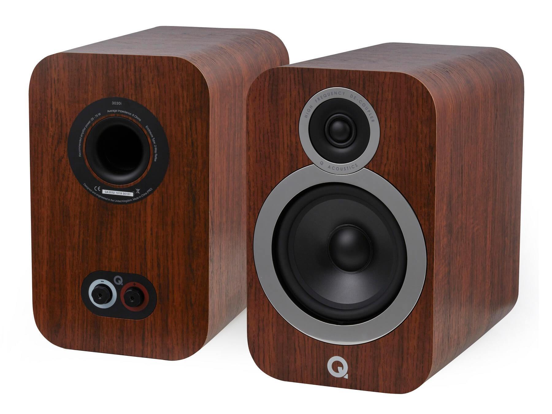 Q Acoustics 3030i - Bookshelf Speakers - Walnut