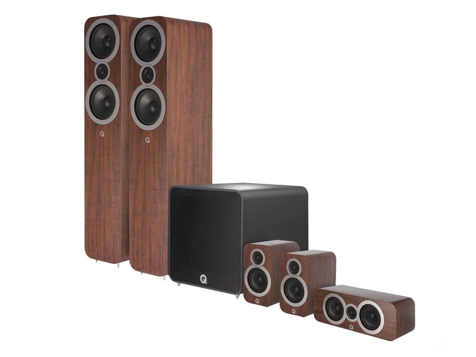 Q Acoustics 3050i Plus 5.1 - Home Cinema Speakers - Walnut