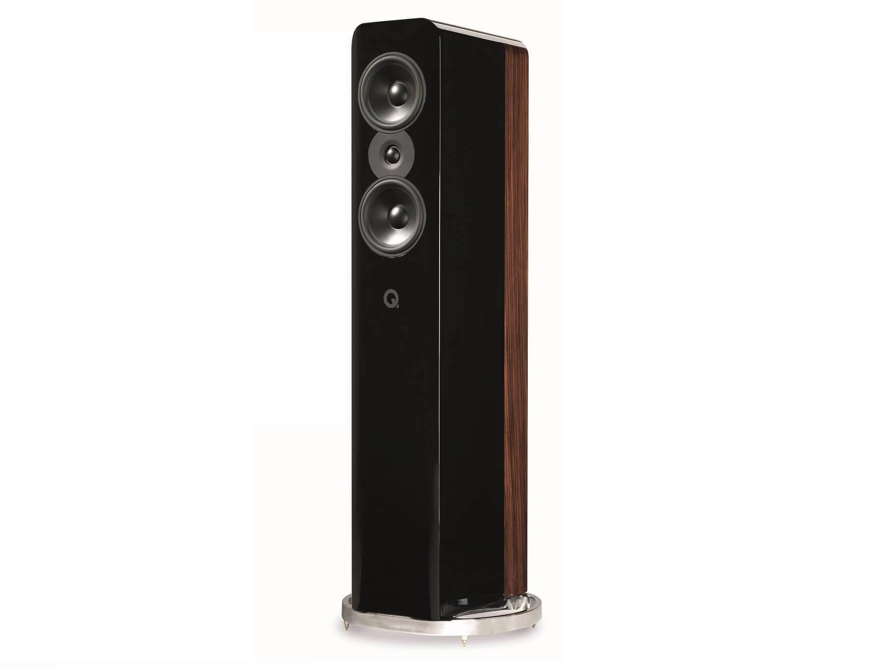 Q Acoustics Concept 500 - Black & Rosewood Side