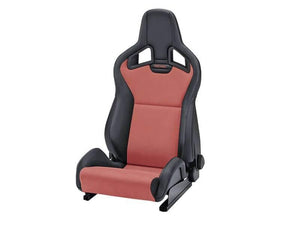RECARO Sportster CS - Ambla Leather Black / Dinamica Suede Red