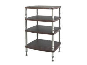 Solidsteel HF-4 - High-End Hi-Fi Audio Equipment Rack - Rosewood