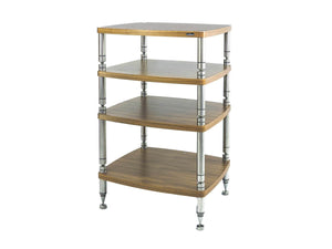 Solidsteel HF-4 - High-End Hi-Fi Audio Equipment Rack - Walnut