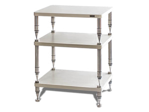 Solidsteel HP-3 - Ceramic Hi-Fi Audio Equipment Rack - Natural Travertine