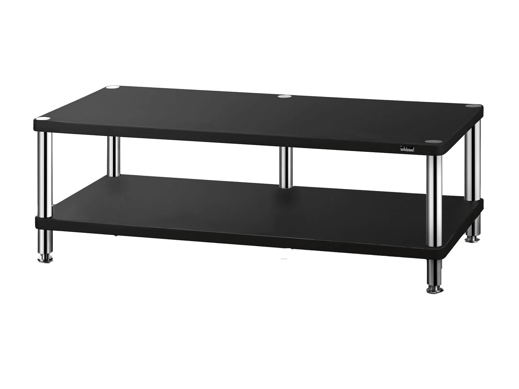 Solidsteel HW-2 - High End Audio & TV Rack - Flat Black