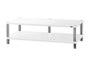 Solidsteel HW-2L - High End Audio & TV Rack - Gloss White
