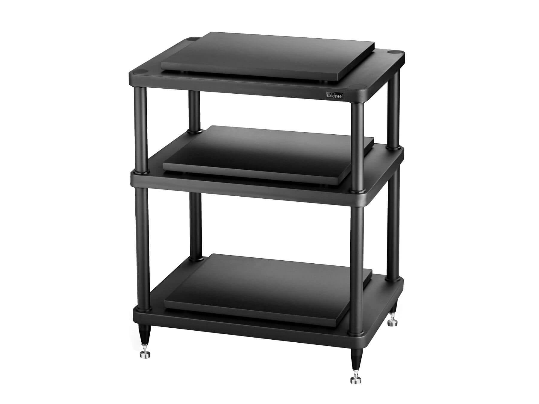 Solidsteel S5-3 - Advanced Hi-Fi Audio Equipment Rack - Black