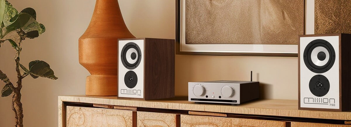 Mission Speakers and Amp