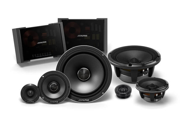 Alpine Status HDZ-653S - 3-Way Slim Component Speakers