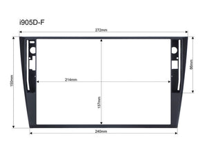 Alpine i905D-F - Fascia Dimensions