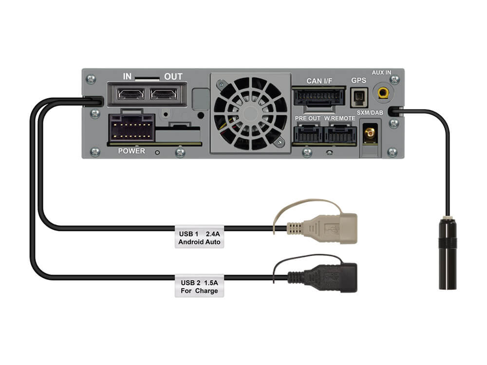 Alpine iLX-F115DU8 - Rear Connections