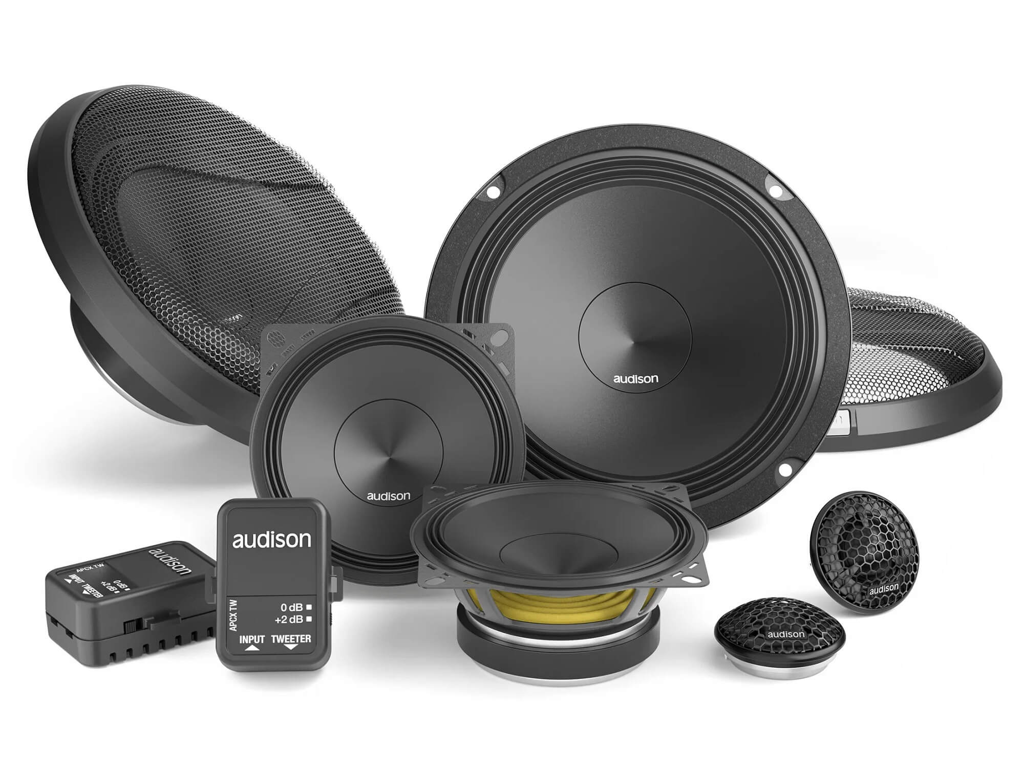 Audison Prima APK 163 - 3 Way Speaker System – Studio Incar