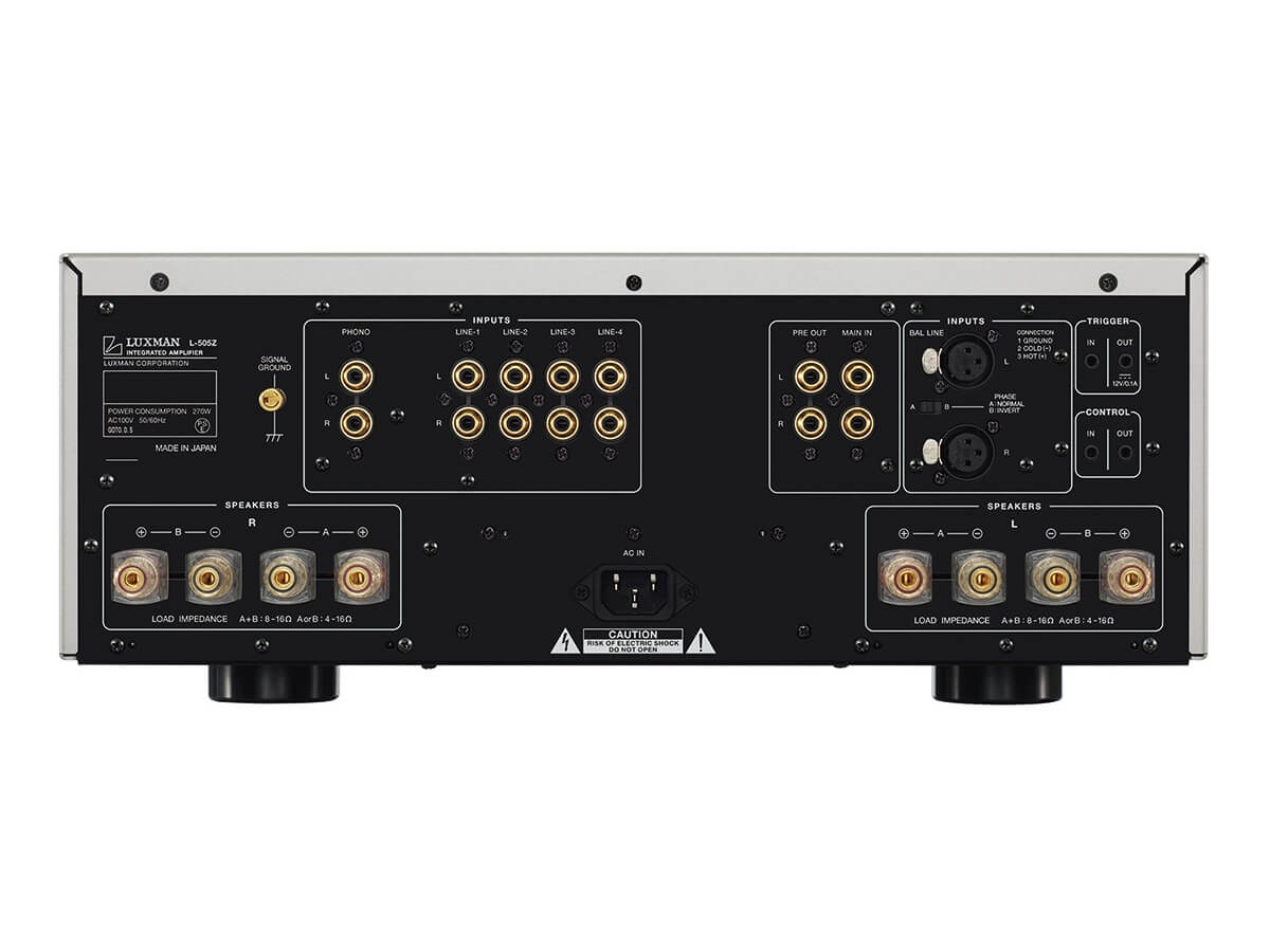 Luxman L-505Z - Rear Panel