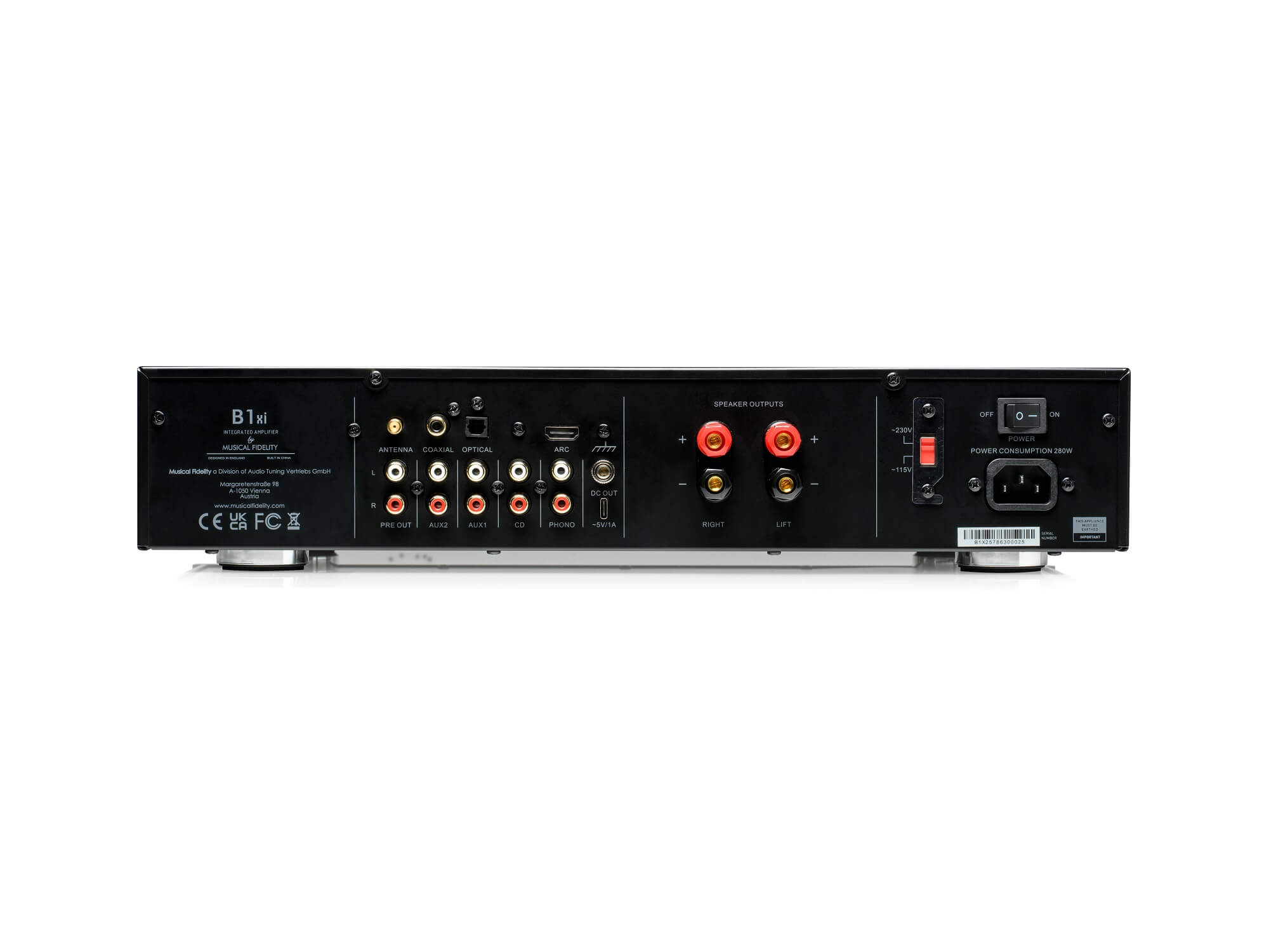 Musical Fidelity B1xi - Rear