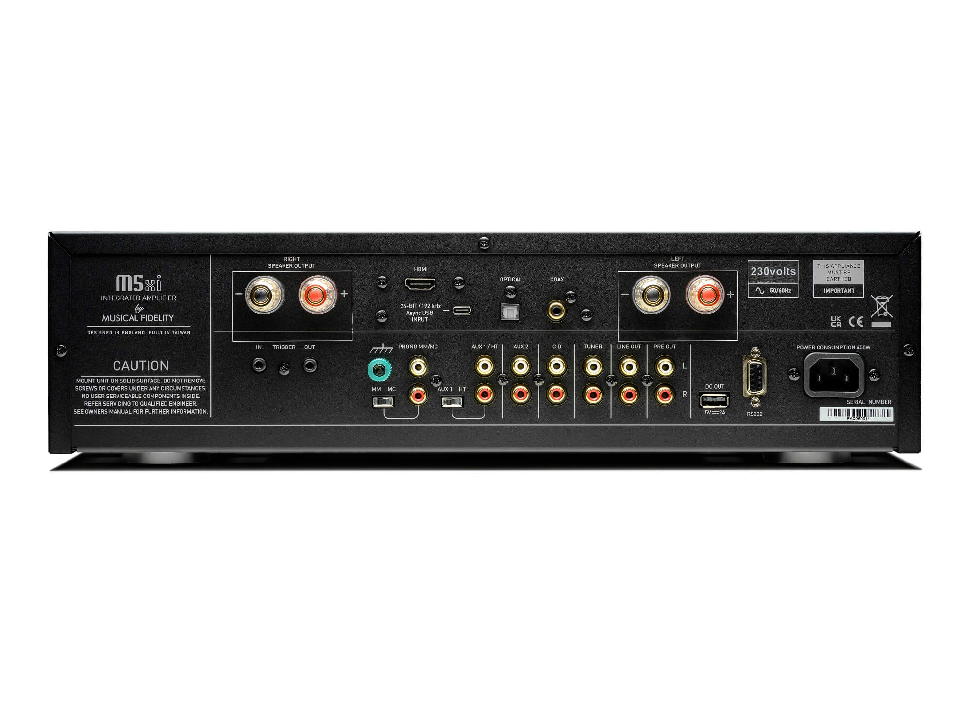 Musical Fidelity M5xi - Black Rear