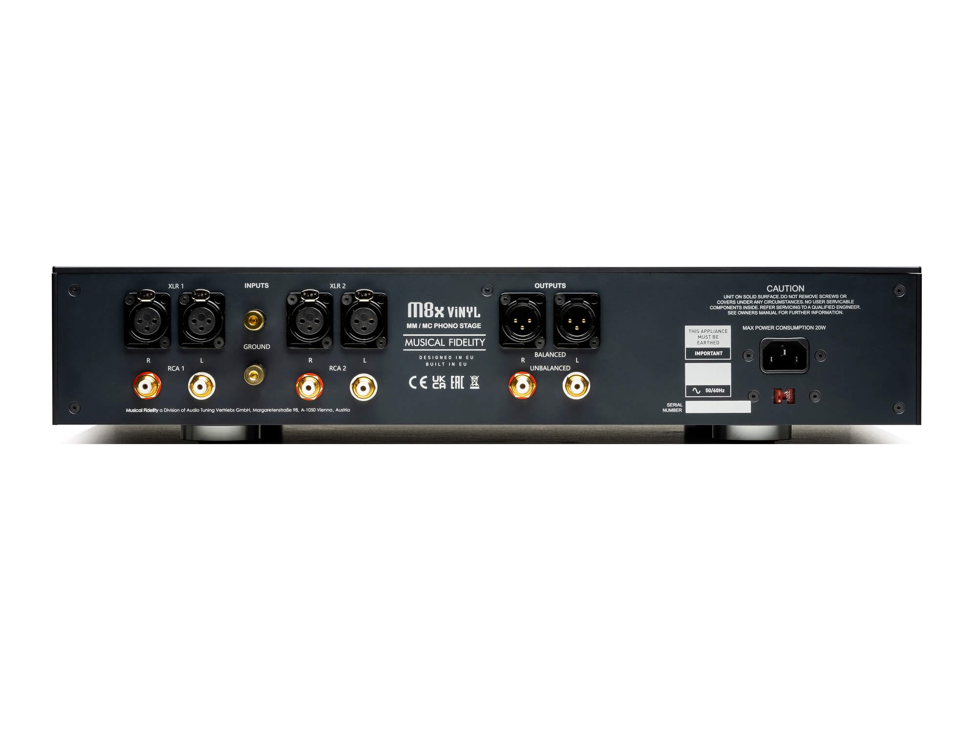 Musical Fidelity M8x Vinyl - Black / Rear
