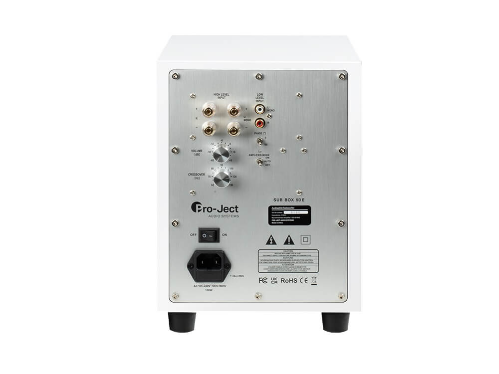 Pro-Ject Sub Box 50 E - White Rear