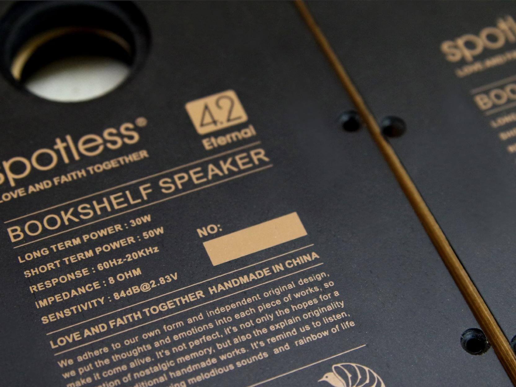 Spotless Audio Eternal 4.2 - Rear