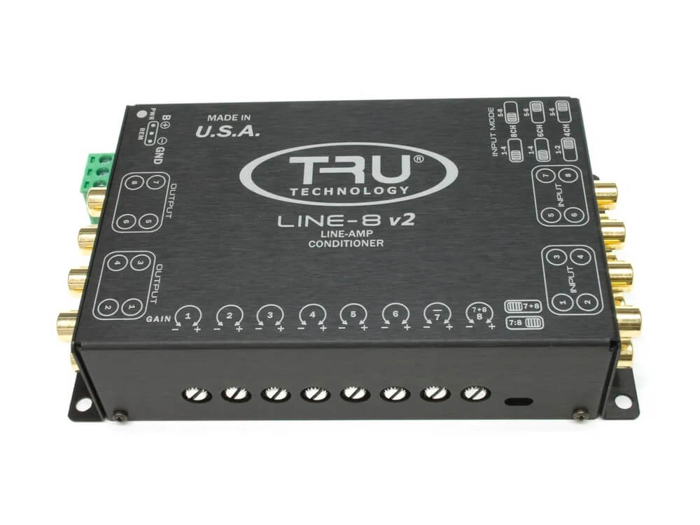 Tru Technology Line-8 v2 R/RS - 8-Channel Line Amp Conditioner