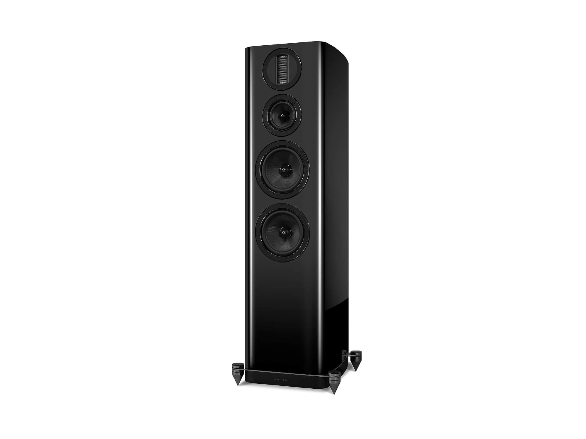 Wharfedale Aura 4 - Black Front Angle