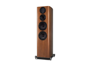 Wharfedale Aura 4 - Walnut Front Angle