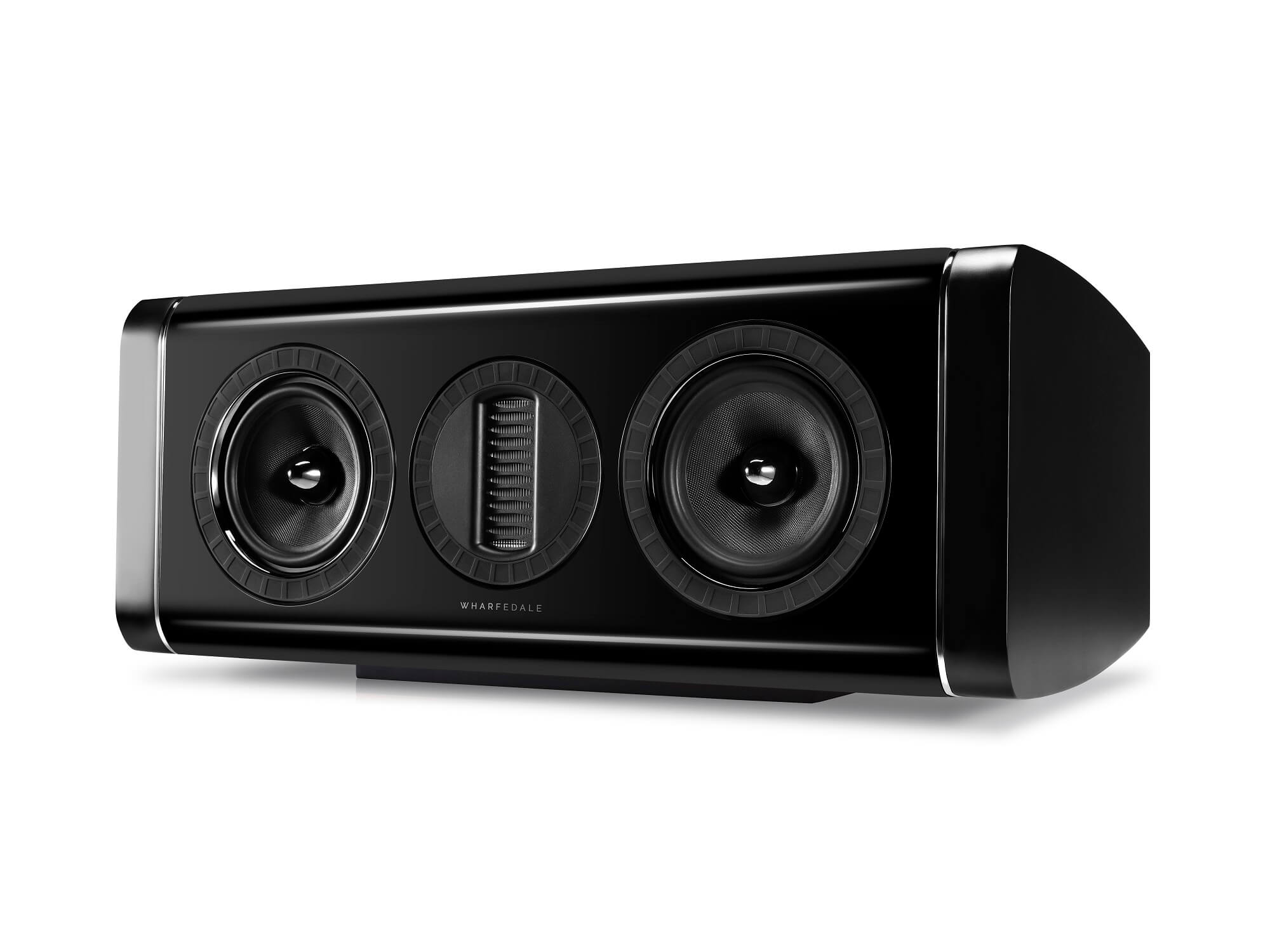 Wharfedale Aura C - Black Front Angle