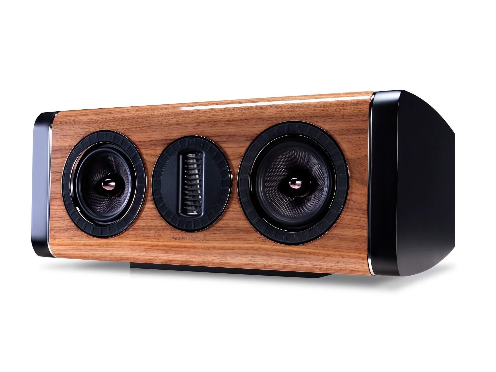 Wharfedale Aura CS - Walnut Front Angle