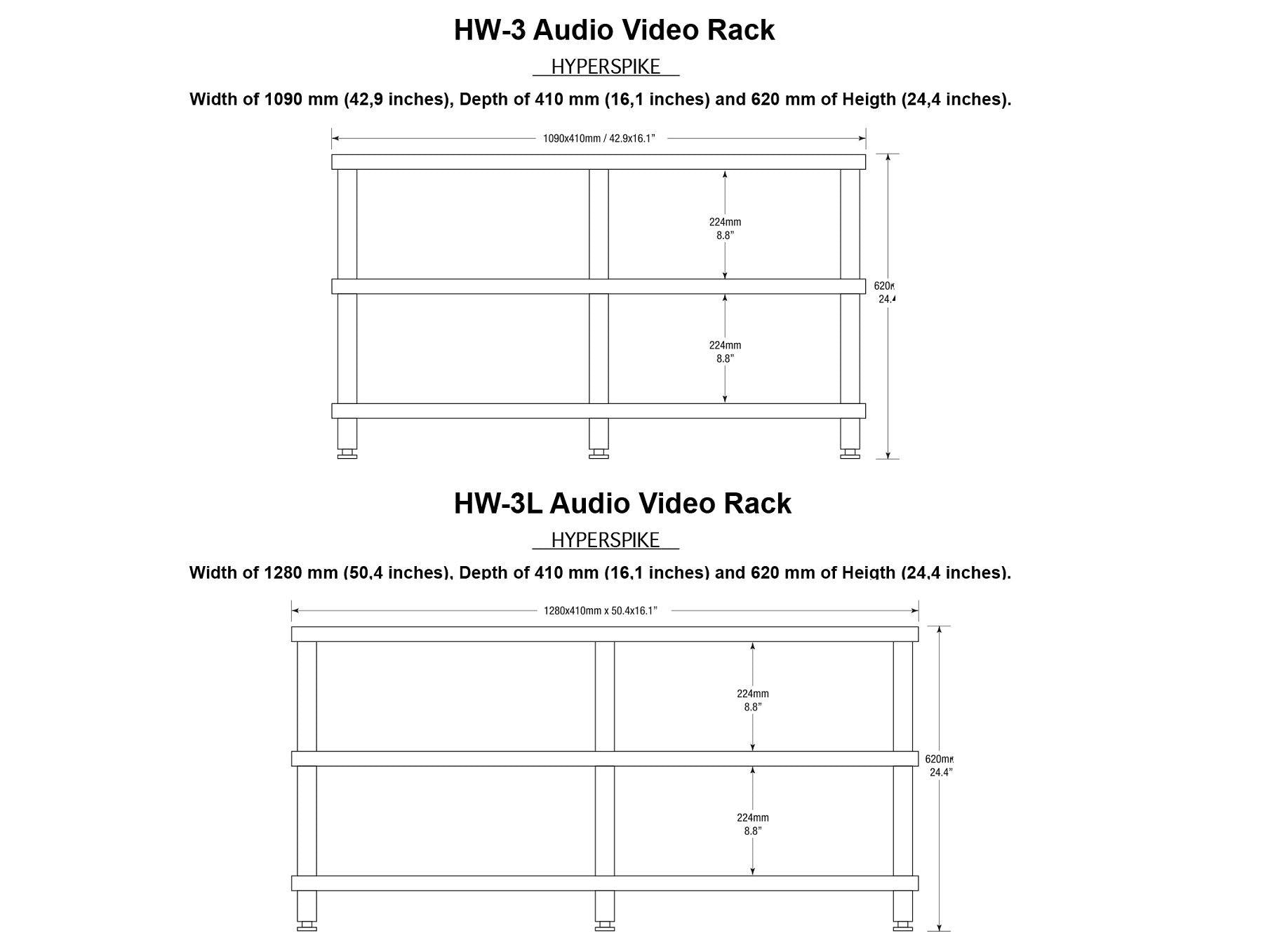 Solidsteel HW-3 - High End Audio & TV Rack