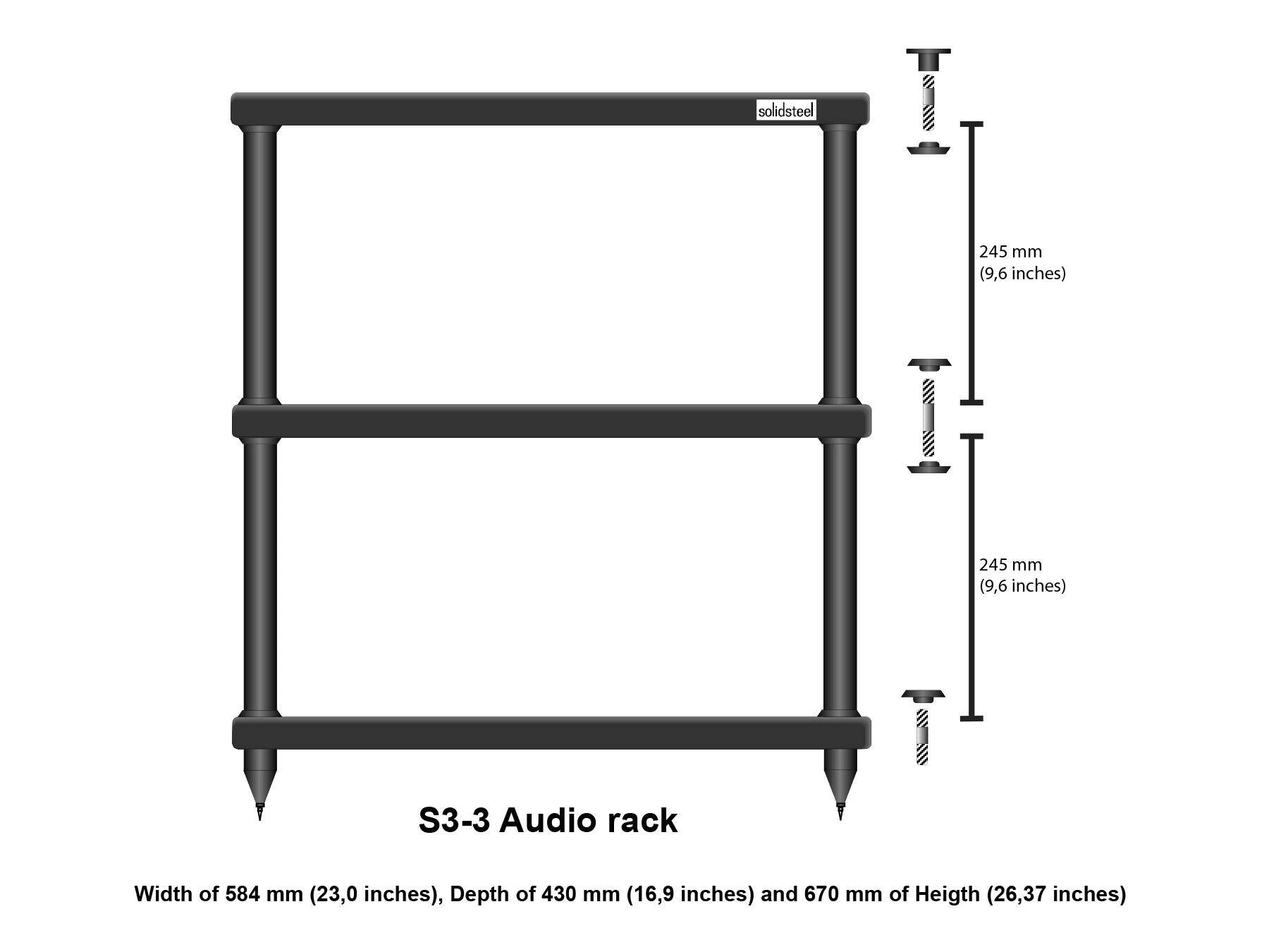 Solidsteel S3-3 - Dimensions