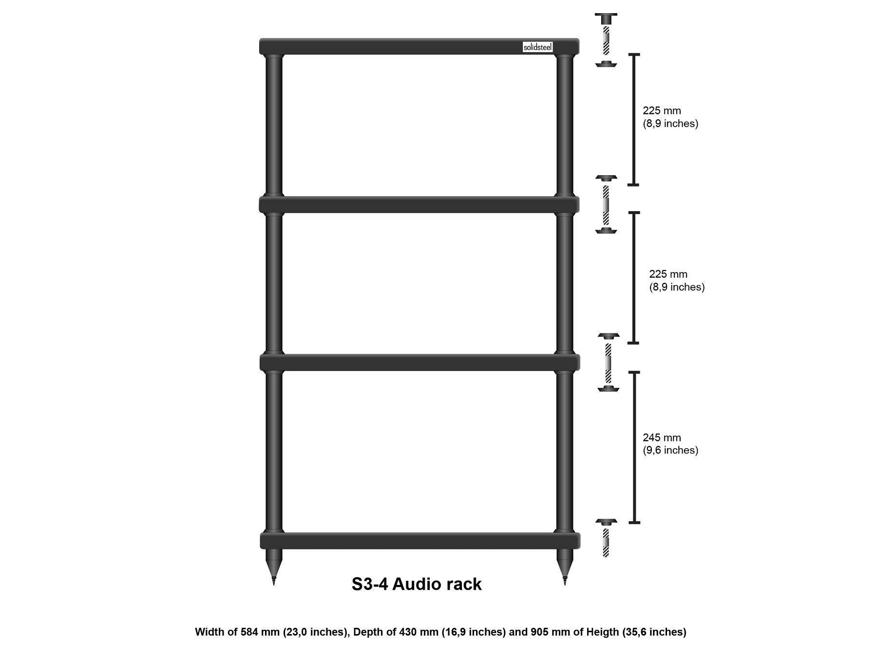 Solidsteel S3-4 - Dimensions