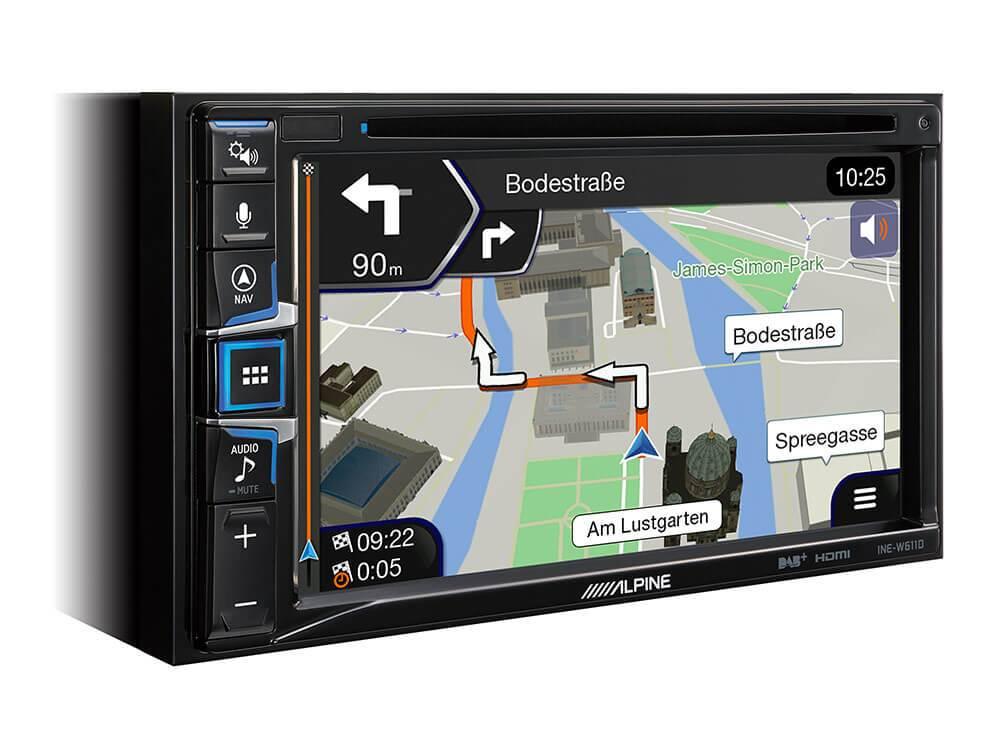 Alpine INE-W611D - DAB Head Unit - Maps