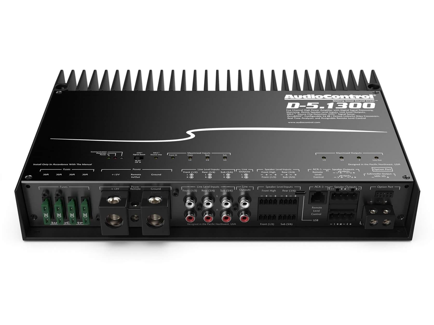 AudioControl D-5.1300 - 5 Channel Amplifier with DSP