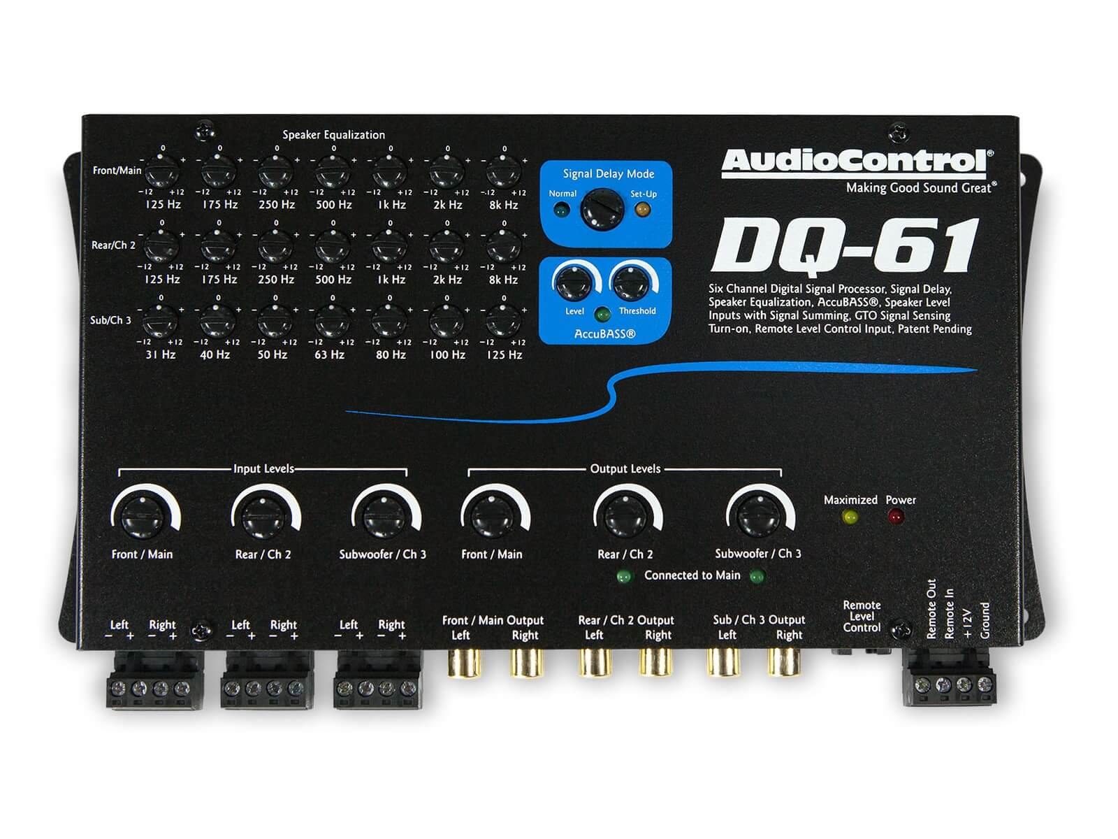 AudioControl DQ-61 - 6 Channel Line Out Converter | EQ and Signal Dela ...