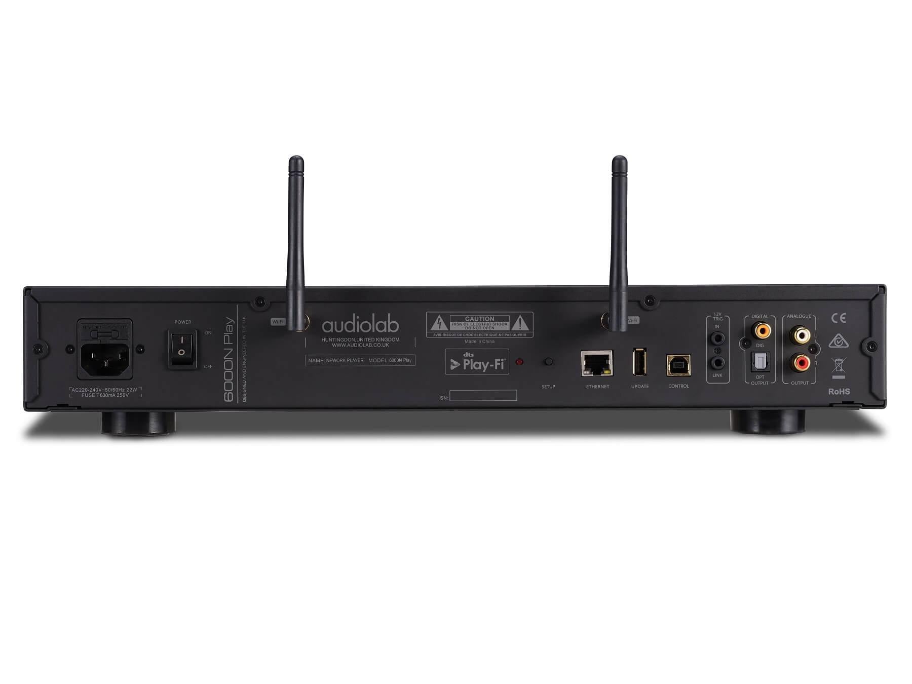 AudioLab 6000N Play - Wireless Hi-Fi Streamer - Black - Back